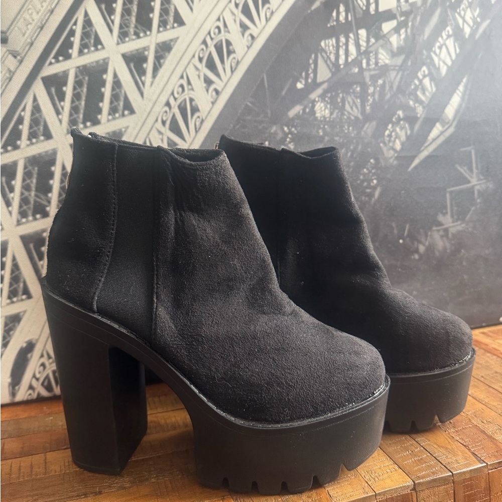 Black Suede Ankle Boots